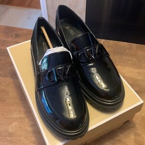 Michael Kors Parker Lug Loafer. 8.5. Patent leather. New with box.